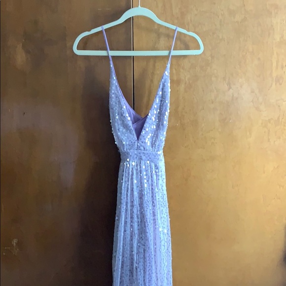 jane ann lavender sequin maxi dress